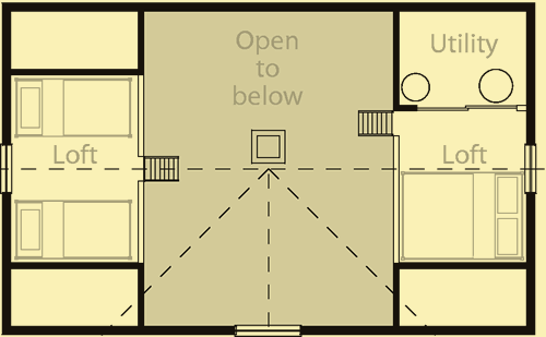 Upper Level Floor Plans For The Cabin