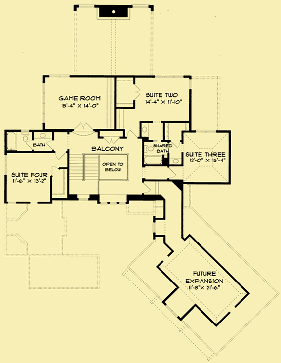 Upper Level Floor Plans For Timeless Classic