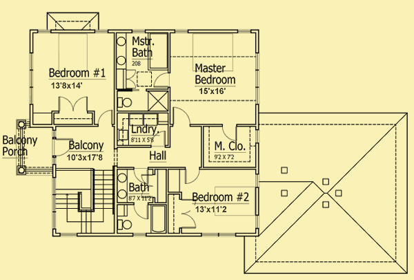 Upper Level Floor Plans For Urban Cottage